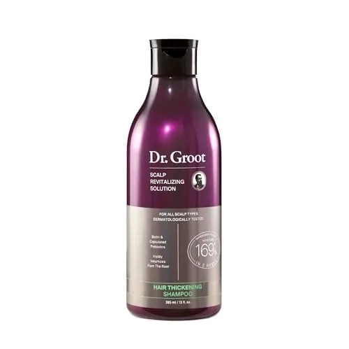 Dr. Groot Hair Thickening Shampoo, Korean Hair Care with Biotin, Rosemary Oil to Help Volumize Thinning, Damaged Hair, Hydrate Hair and Scalp, Biotin Shampoo, Scalp Revitalizing Solution