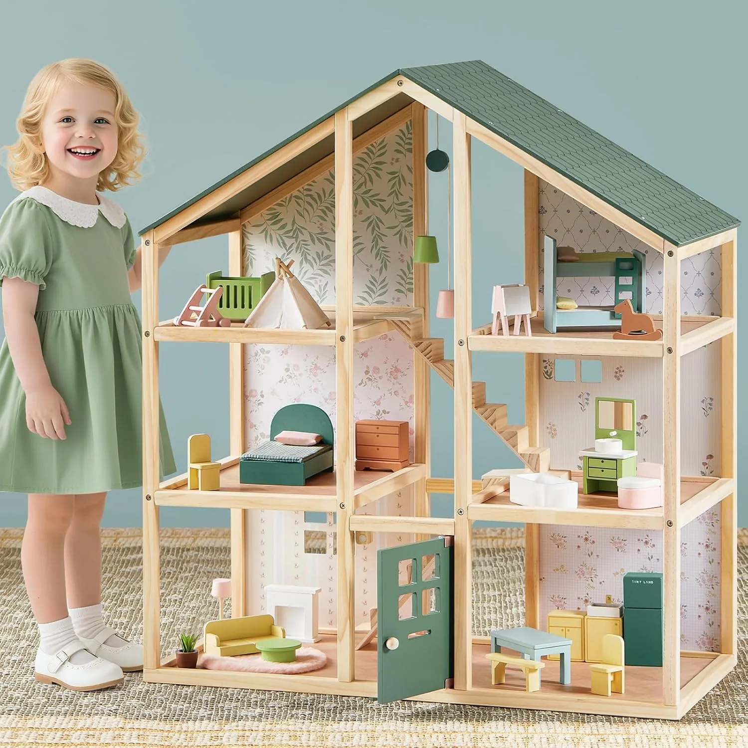 Tiny Land Wooden Dollhouse