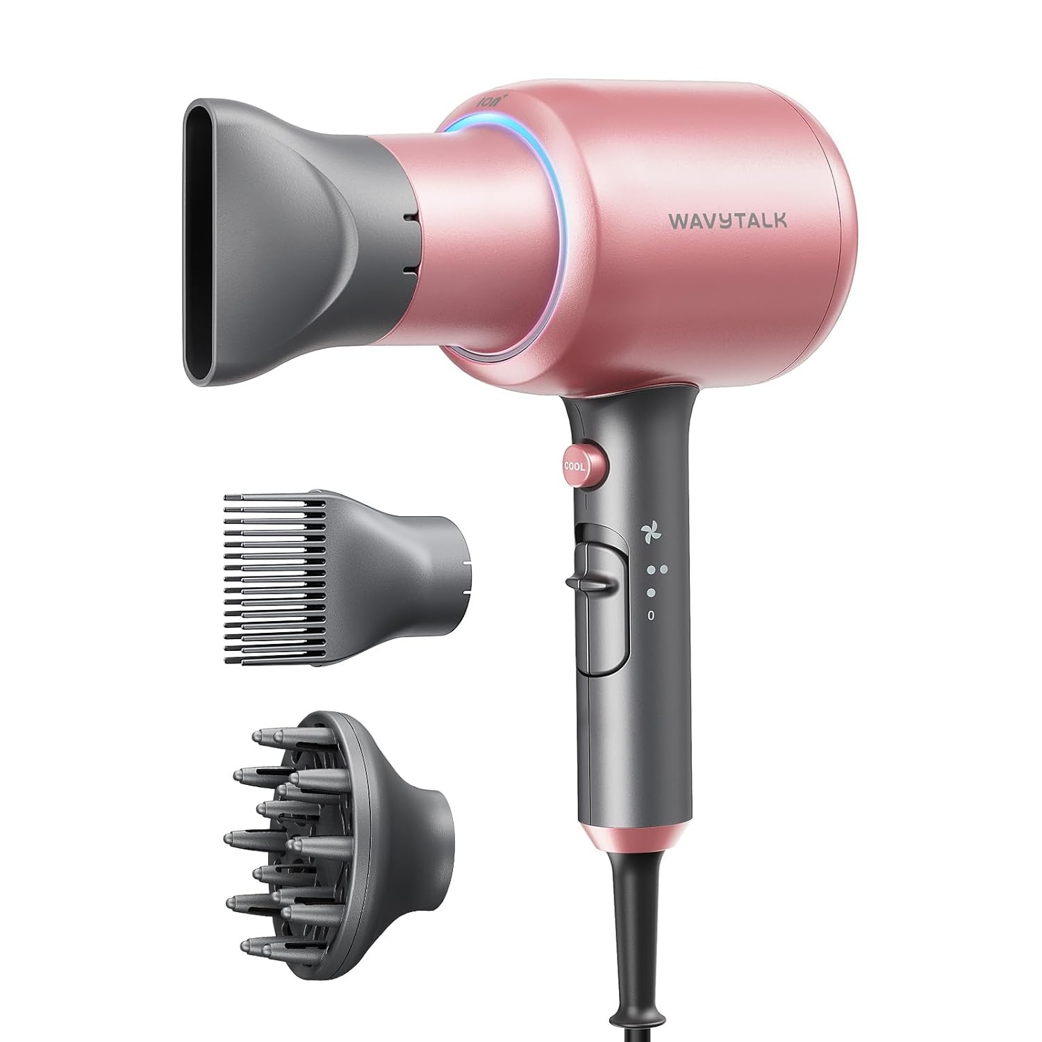 Wavytalk Ionic Hair Dryer with Diffuser – Fast Drying & Quiet