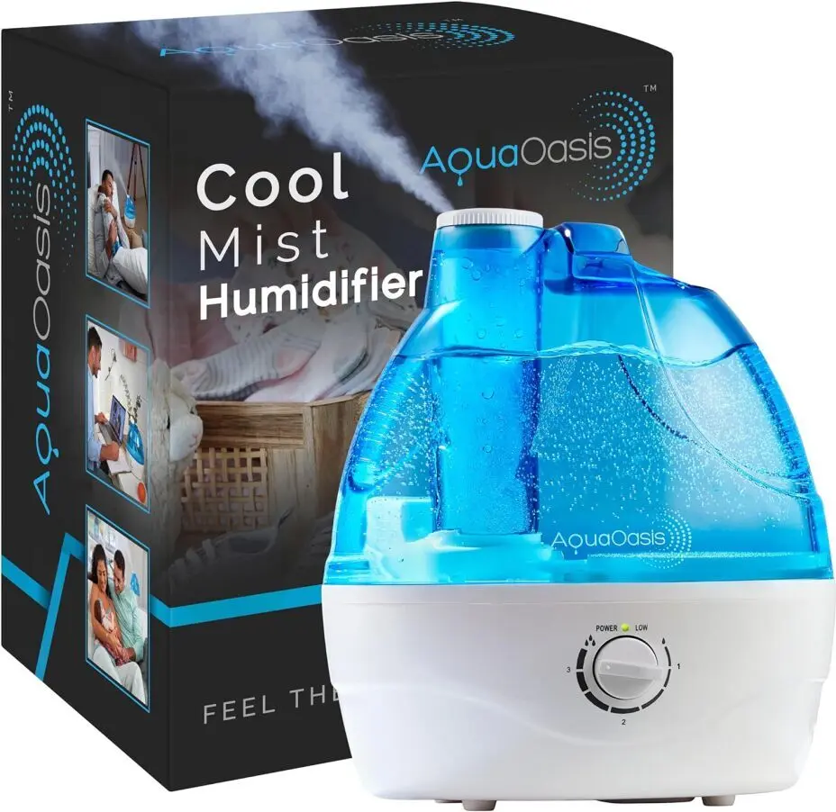 AquaOasis® Cool Mist Humidifier - 2.2L Room & Nursery Quiet Ultrasonic