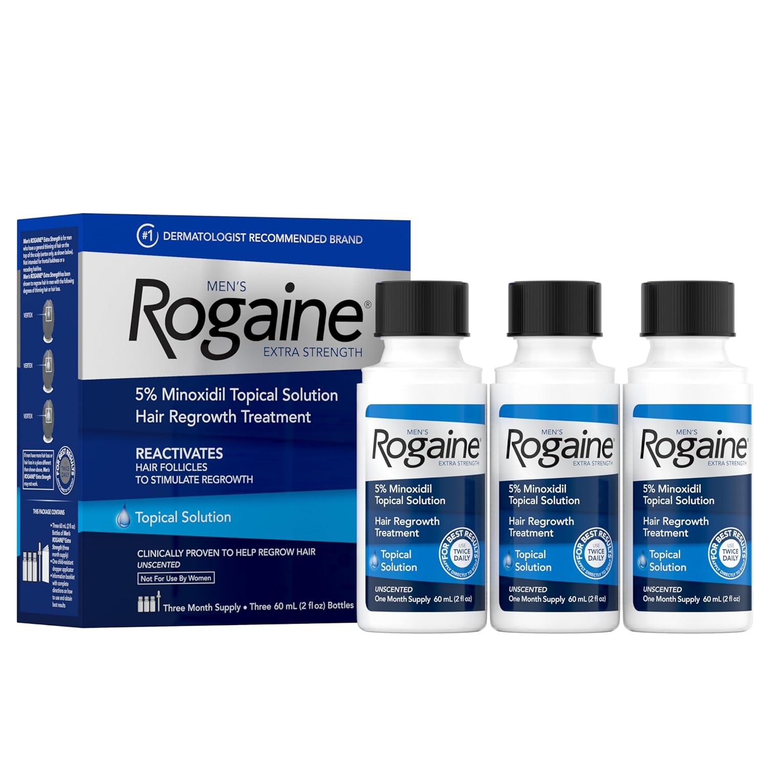 Men’s Rogaine Extra Strength 5% Minoxidil Solution