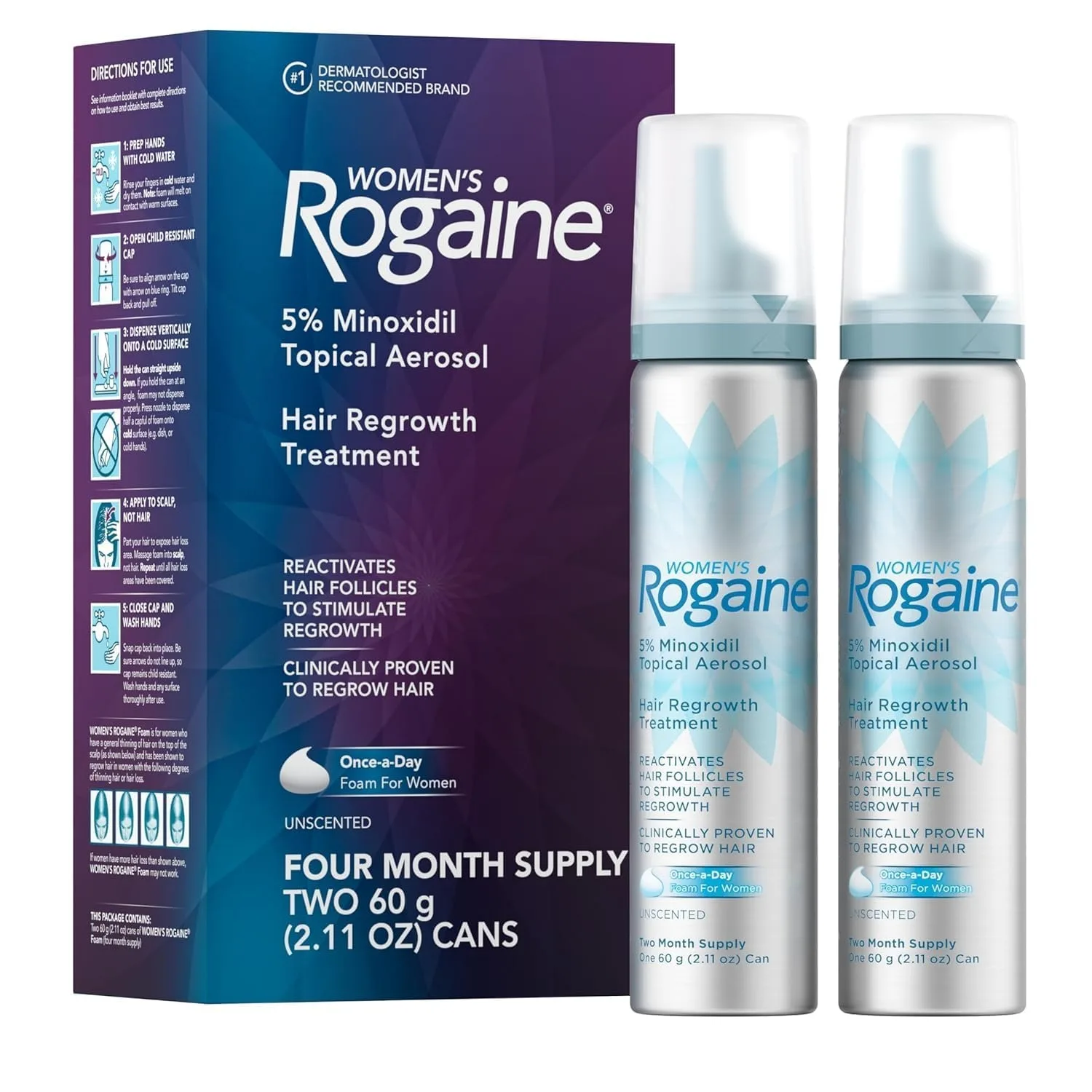 Women’s Rogaine 5% Minoxidil Foam