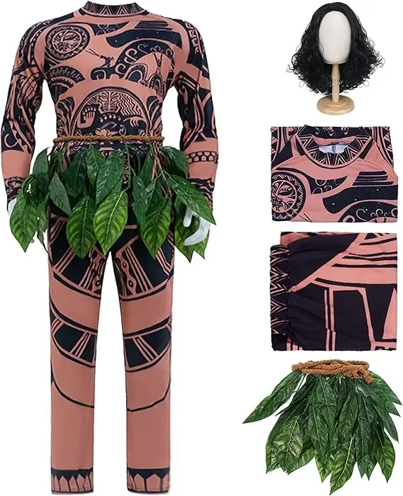 Maui Tattoo Cosplay Costume Set (Men & Women)