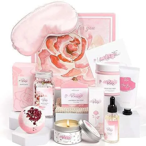 Rose-Infused Spa Gift Basket