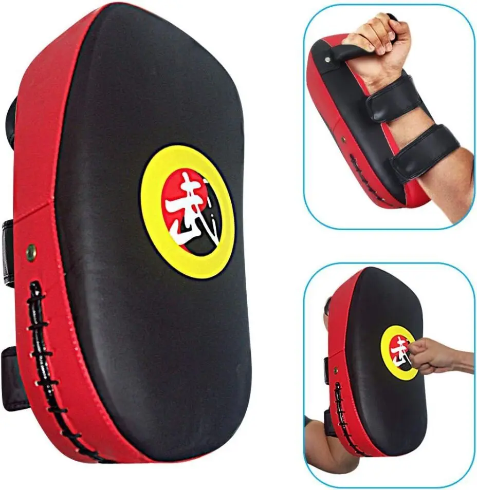 TLBTEK Taekwondo Kick Pad – Curved Kicking Shield (7.5x14 inch)