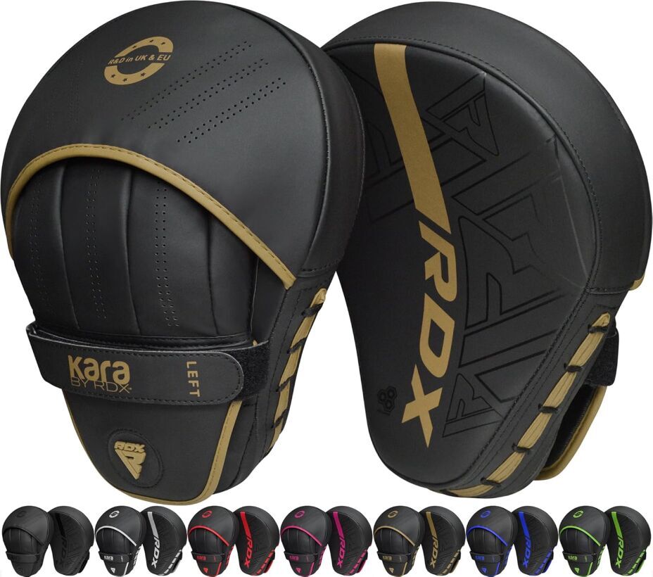 RDX Curved Focus Mitts – Maya Hide Leather