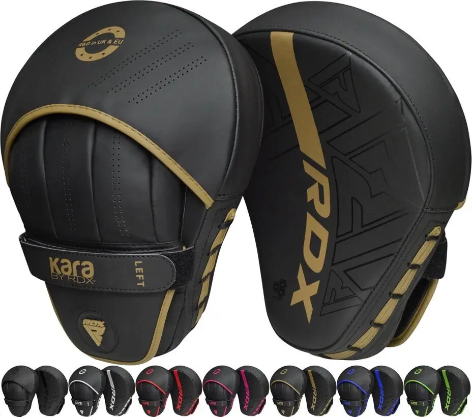 RDX Curved Focus Mitts – Maya Hide Leather