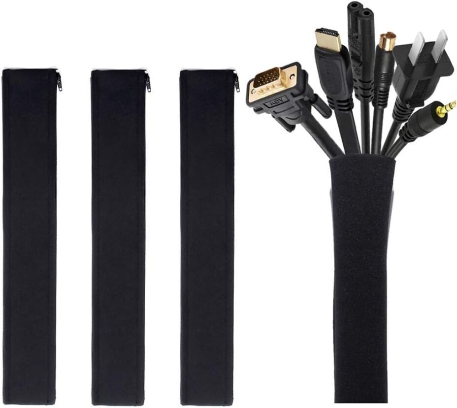 JOTO 4 Pack Cable Management Sleeve