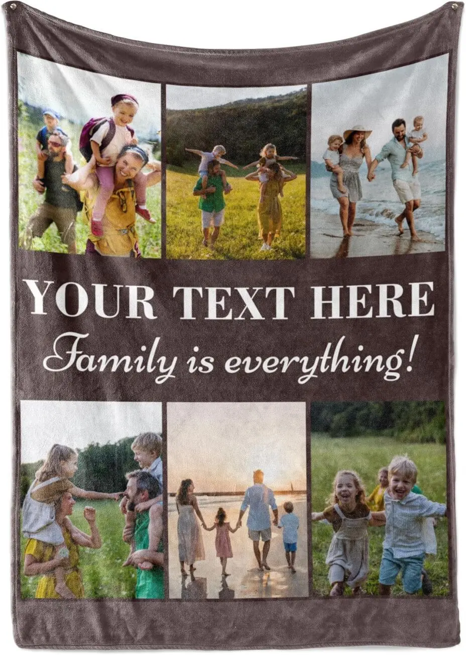Custom Photo Collage Blanket