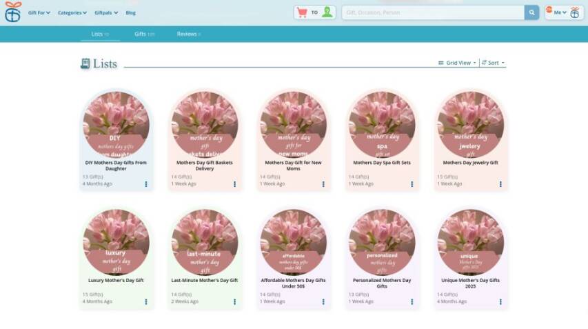Find The Best Mother’s Day Gift ideas on GiftPals