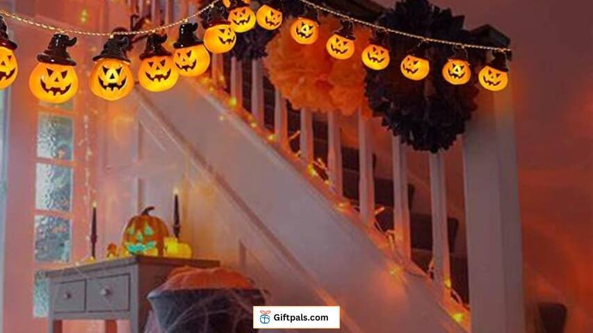 Battery-operated Pumpkin Lights  