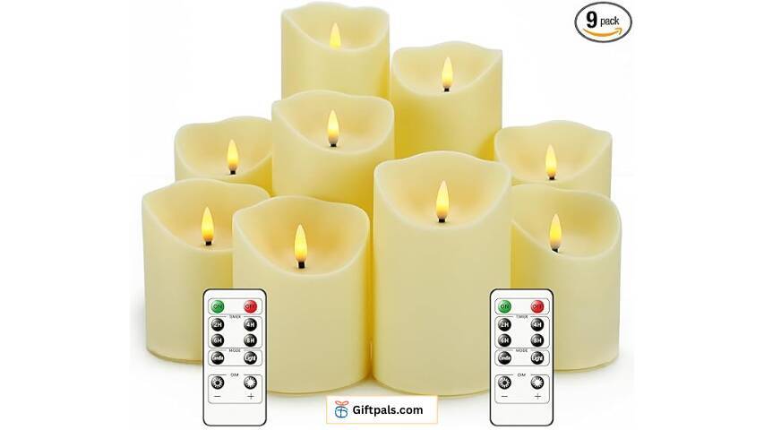 Nimiko Flameless Candles Set with Remote  