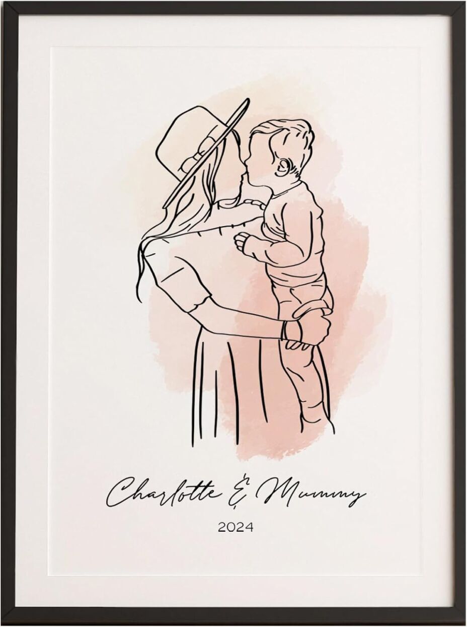 Custom Framed Family Portrait by PortraitPaintingArt