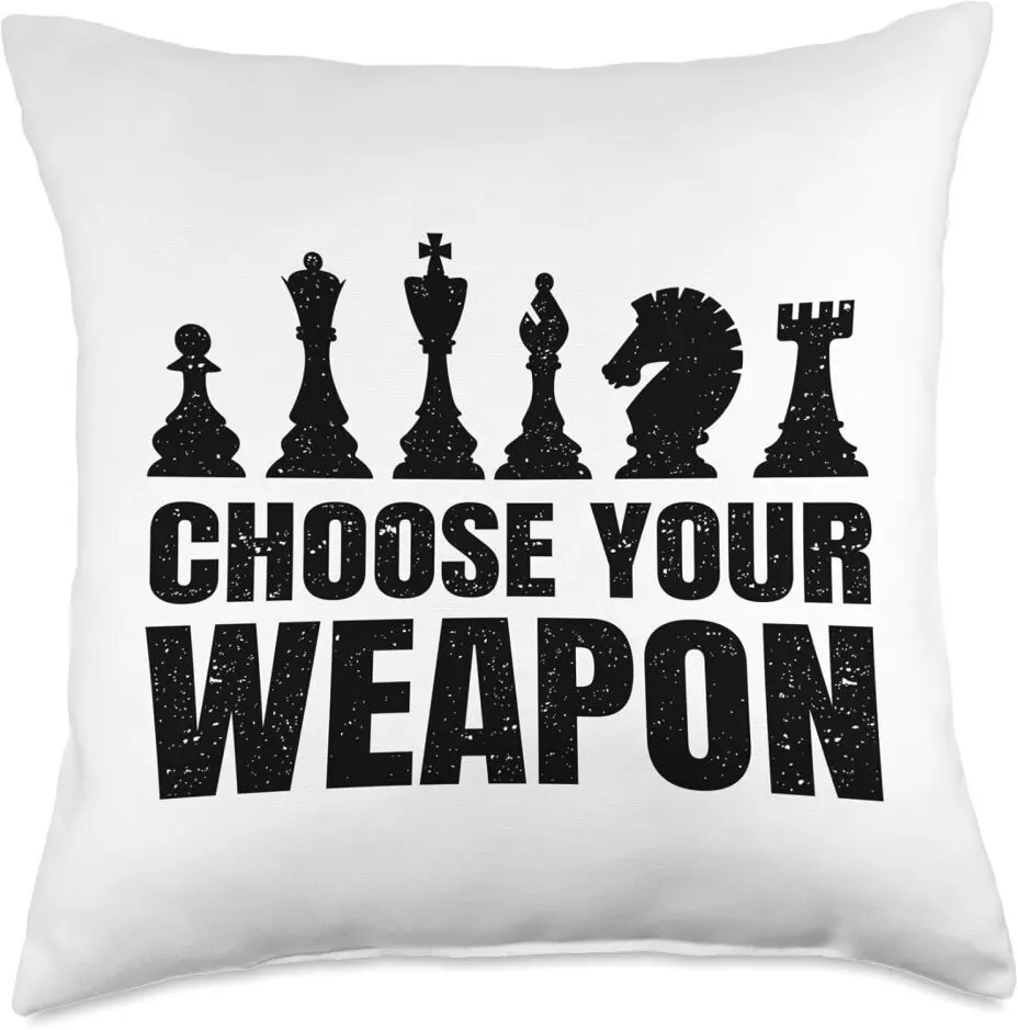 Chess Lovers Throw Pillow