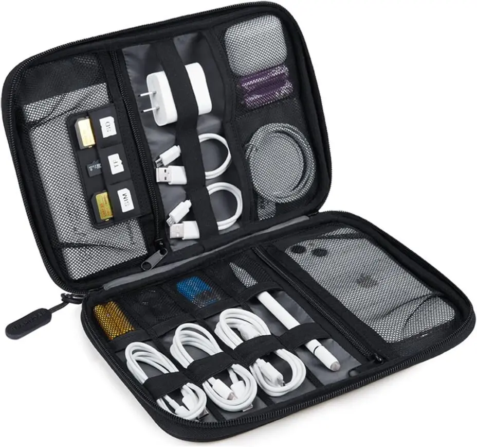 BAGSMART Compact Electronics Organizer Pouch