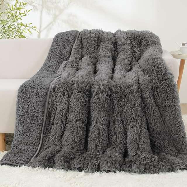 8. Luxury Weighted Blanket or Massager