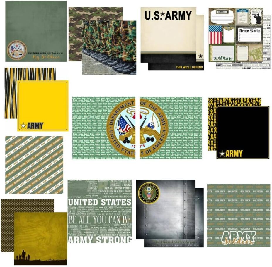 United States Army Scrapbook Album