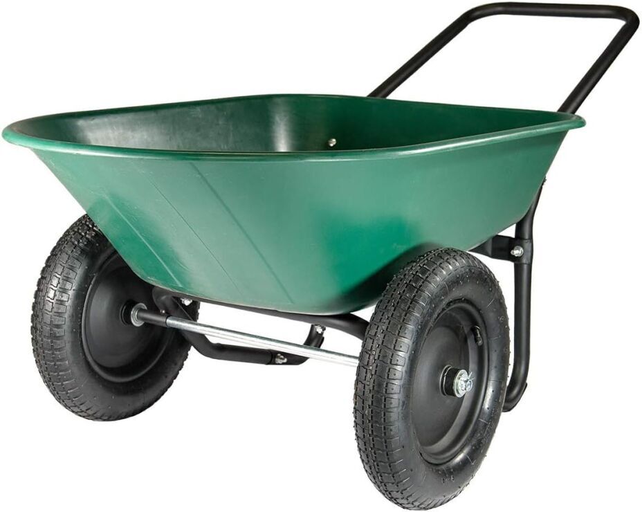 Garden Star Yard Rover Dual-Wheel Wheelbarrow
