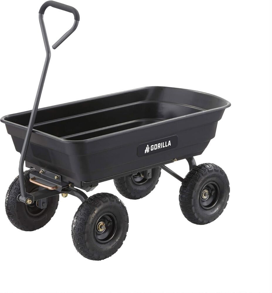 Gorilla Carts 4-cu ft Poly Garden Dump Cart