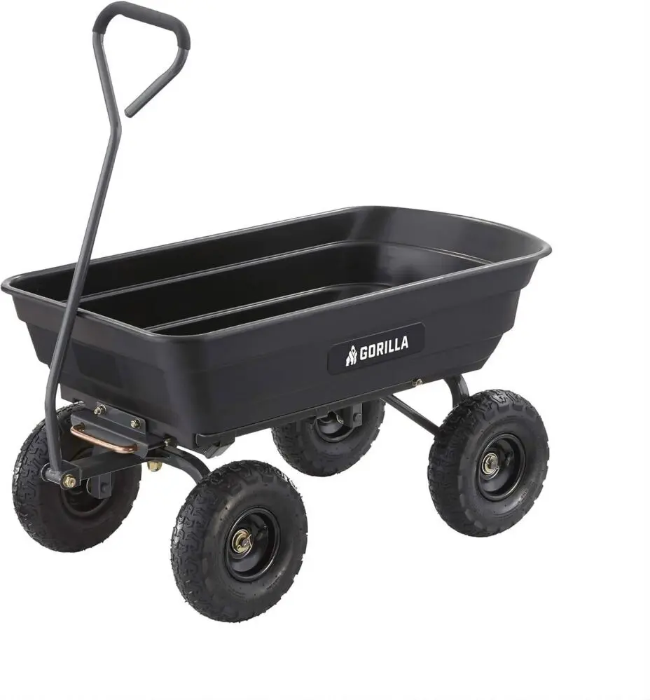 Gorilla Carts 4-cu ft Poly Garden Dump Cart