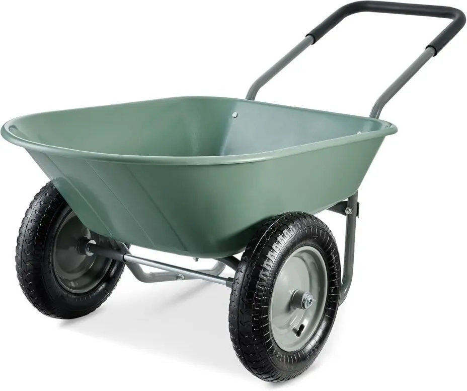 Dual-Wheel Utility Yard Cart