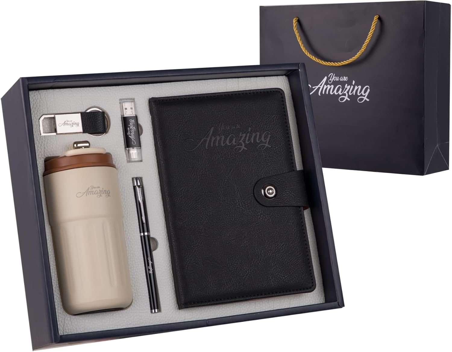 Employee appreciation gift set with thank you items – thoughtful bulk New Year corporate gift for employees