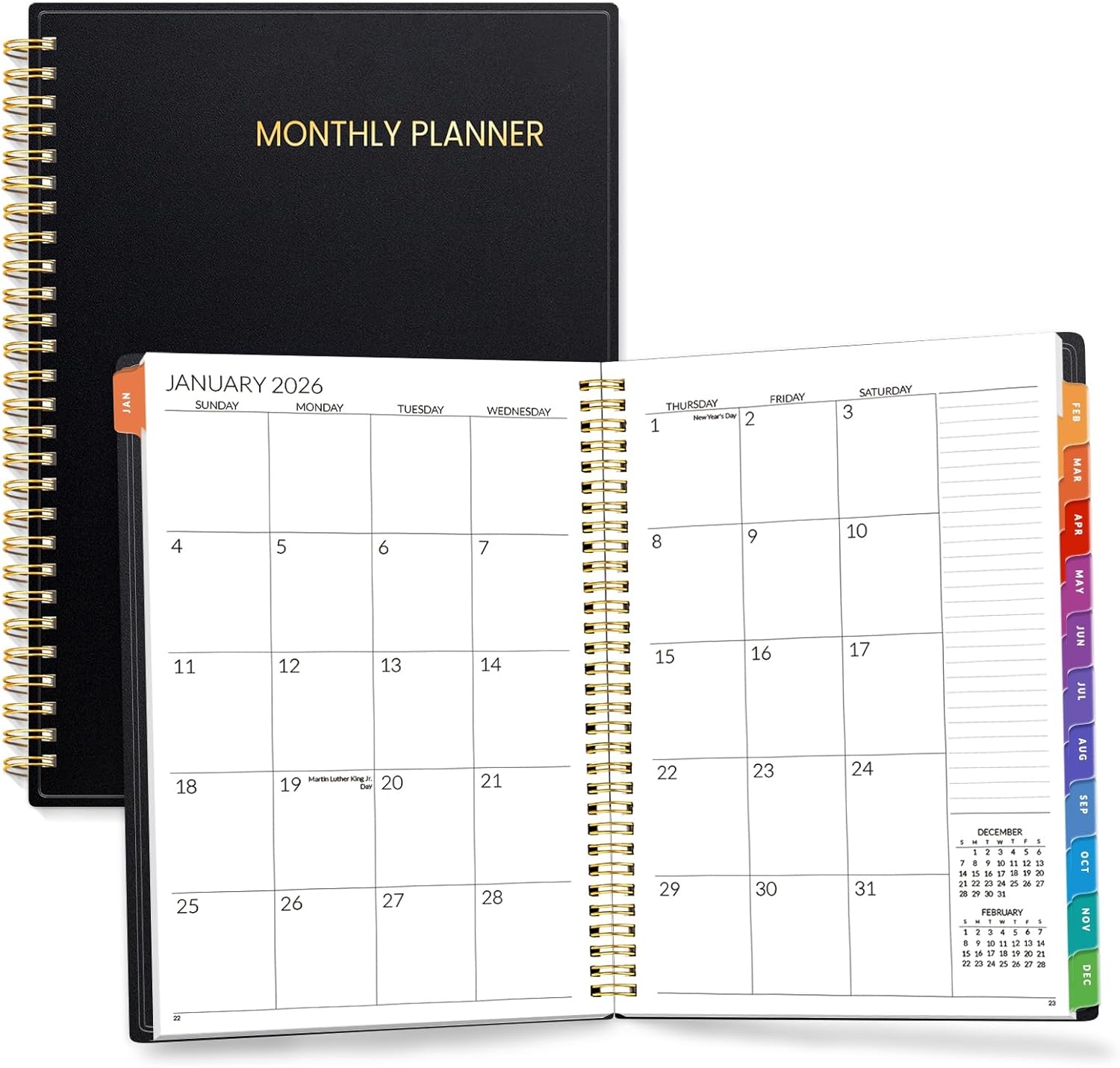 SUNEE 2026–2027 planner on desk – practical New Year gift to organize lessons, schedules and goals