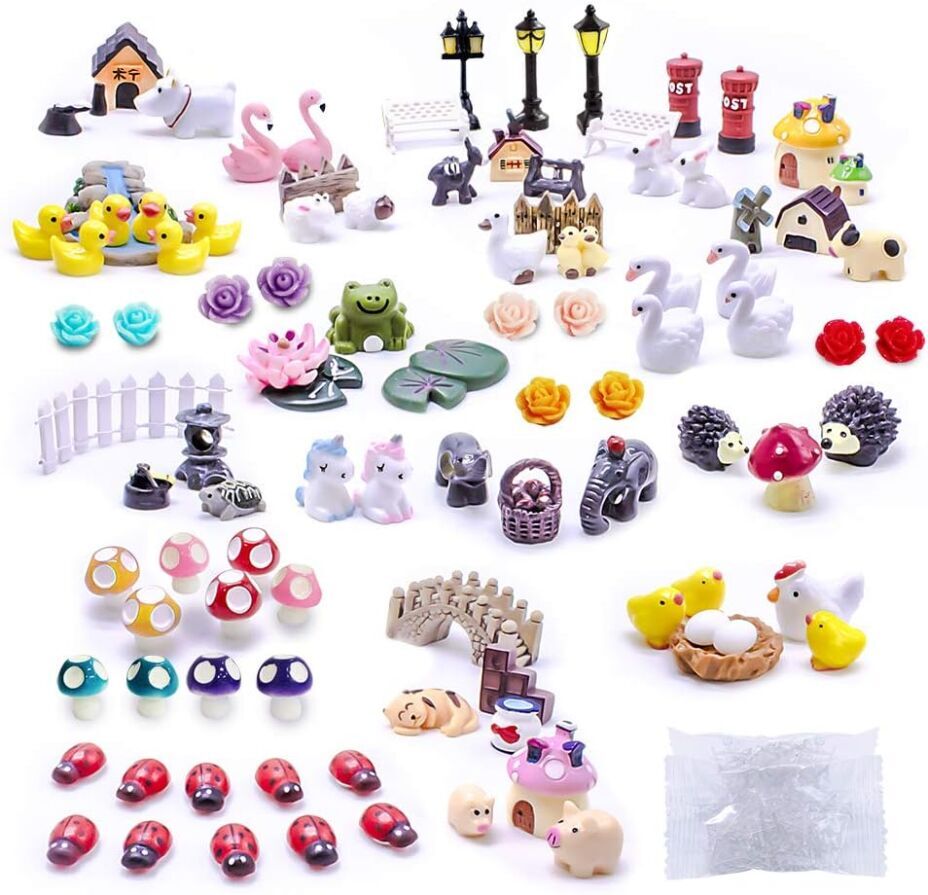 Dracarys Selected 100 Pcs Fairy Garden Accessories
