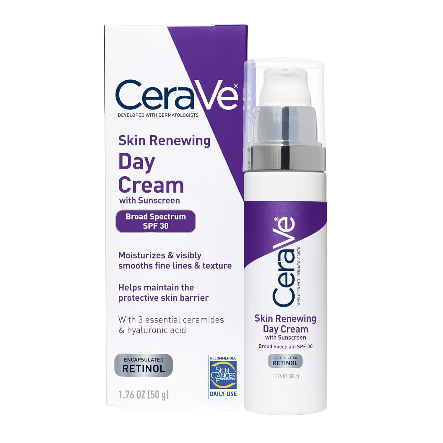 CeraVe Anti-Aging Face Cream SPF 30 (Skin Renewing Day Cream)