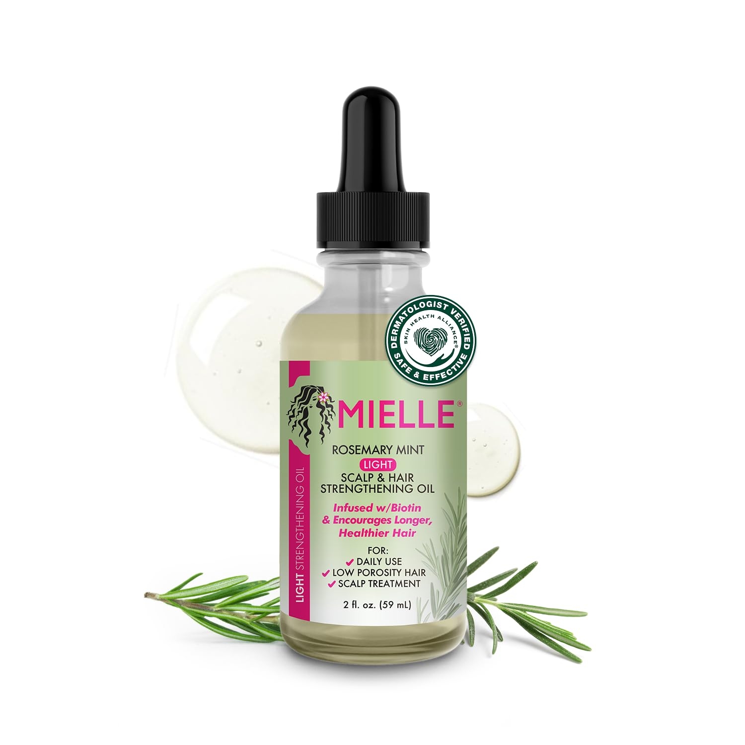 Mielle Organics Rosemary & Mint Scalp & Hair Strengthening Oil (2 oz)