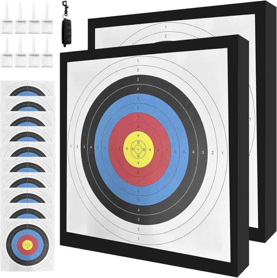 2Pcs 20'' Foam Archery Target, High-Density EVA Archery Targets for Backyard, Archery Target Block