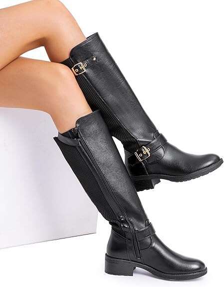 DREAM PAIRS Women's Knee High Boots Low