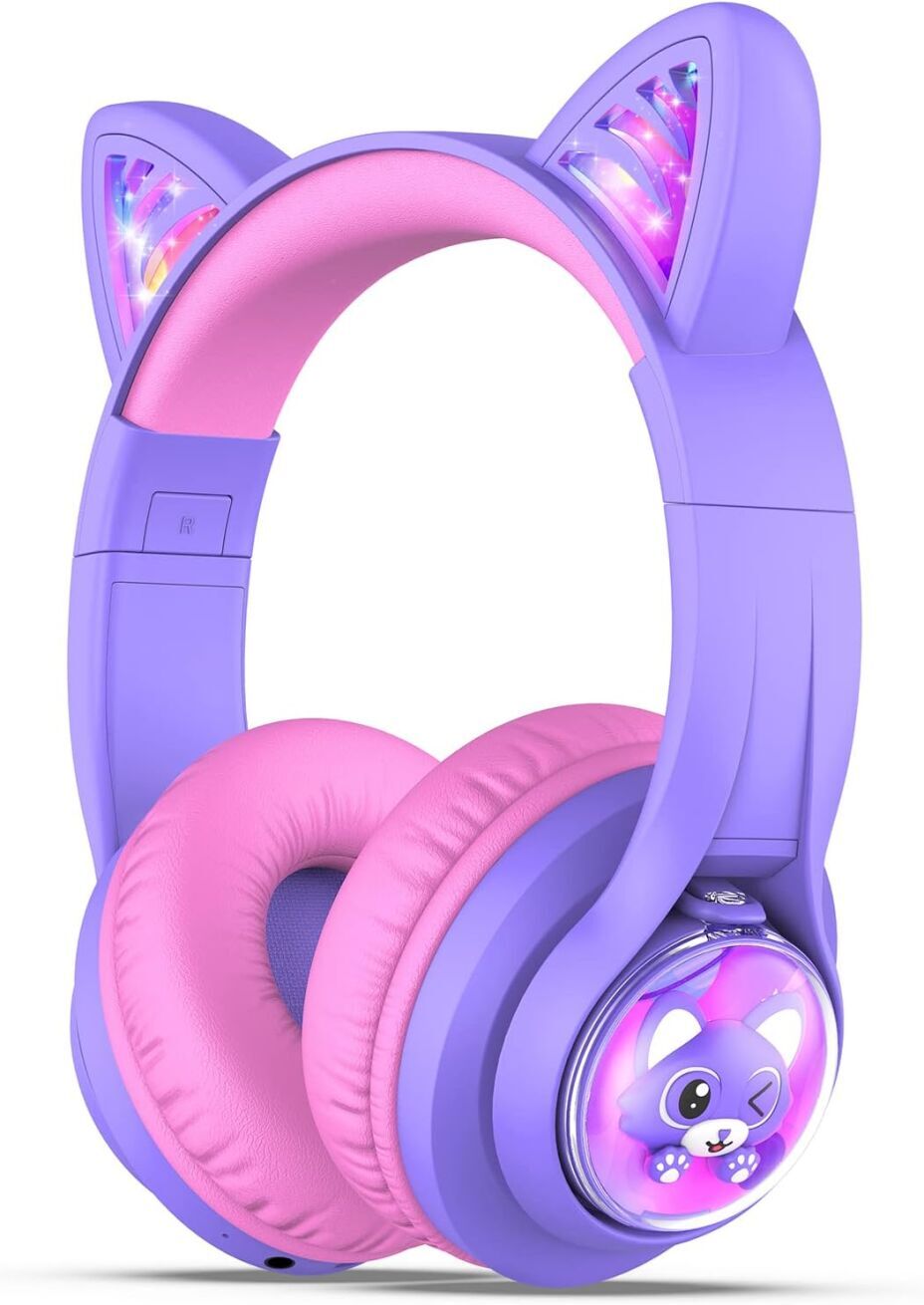 iClever Cat Ear Kids Bluetooth Headphones