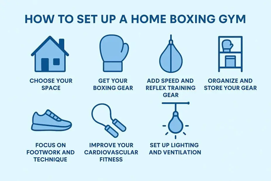 Setting up a home boxing gym