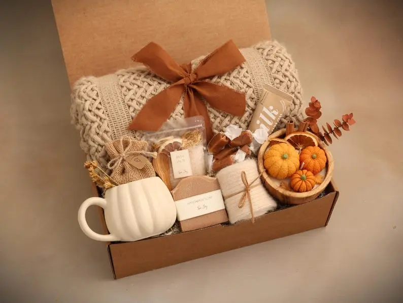  Hygge Fall Gift Box – Cozy Spooky Boo Basket for Wife 