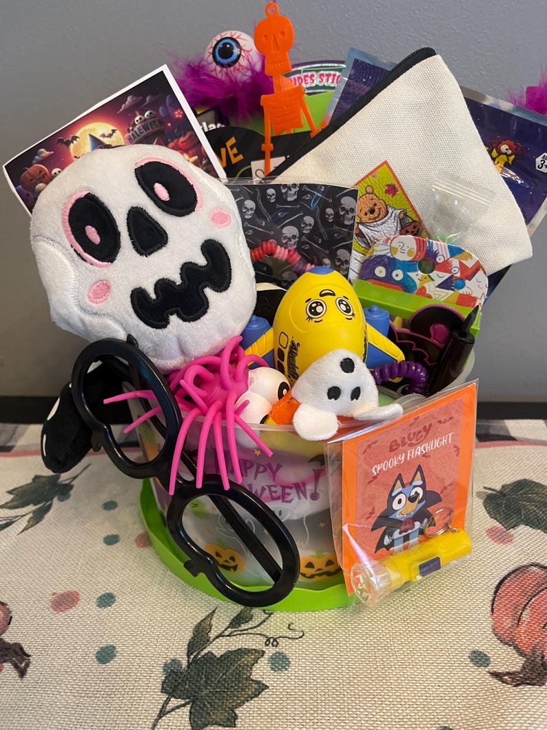 Spooky But Fun Halloween Gift Box – Boo Basket for Kids 