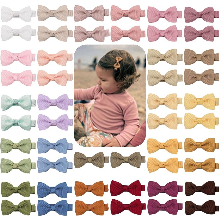 CÉLLOT Baby Hair Clips 50PCS Baby Girls Fully Lined