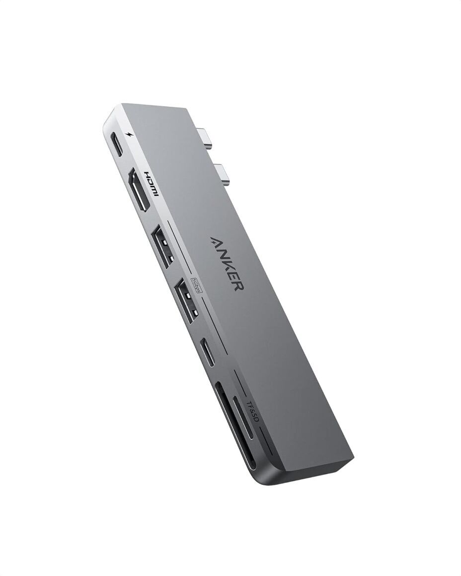 Anker USB C Hub for MacBook, Anker 547 USB-C Hub (7-in-2)