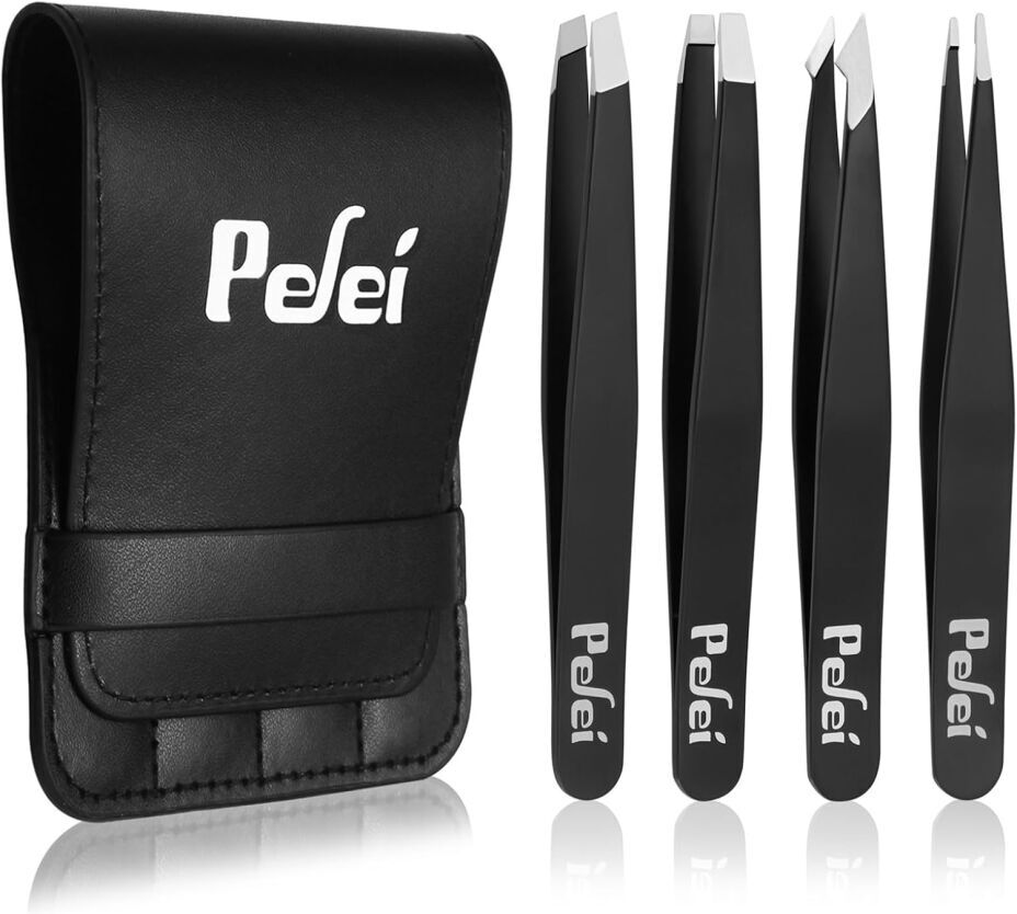 Pefei Professional Stainless Steel Tweezers Set