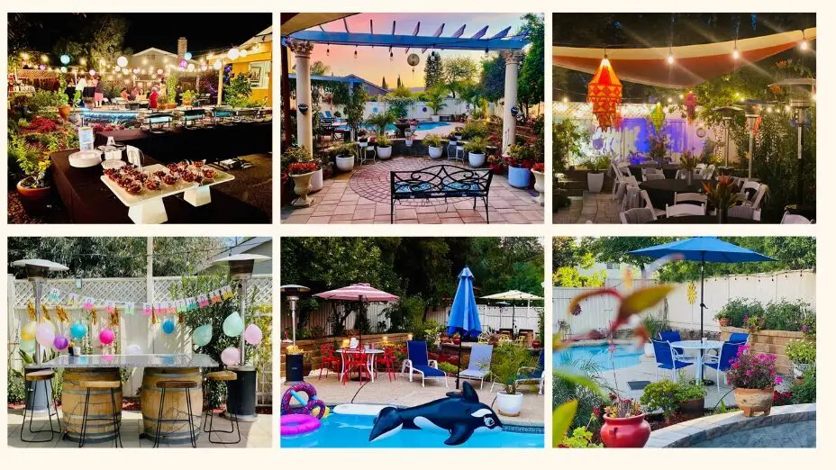 Outdoor Space – Serene Backyard with Pool