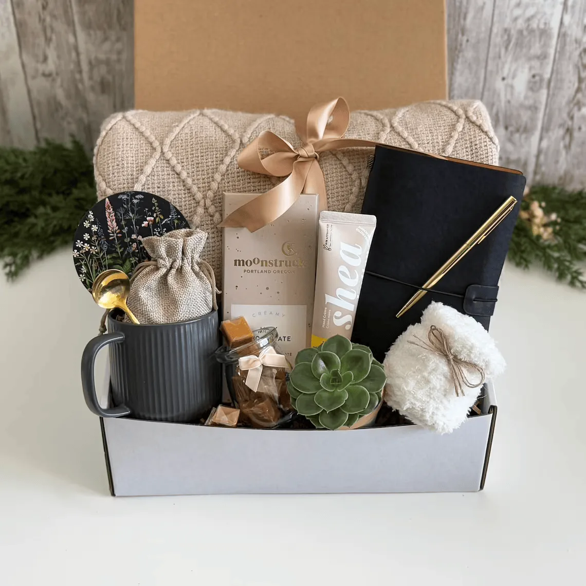 Employee Holiday Gift Box with Notebook