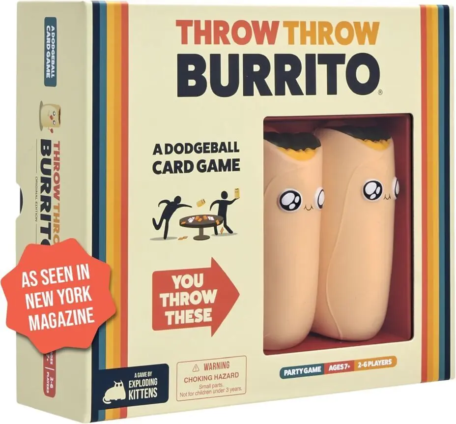 Throw Throw Burrito - Exploding Kittens' Fun Dodgeball Card Game