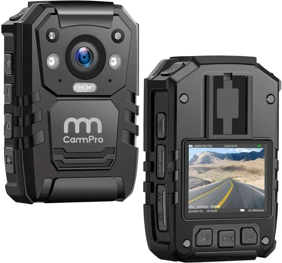 CammPro I826 1296P HD Police Body Camera