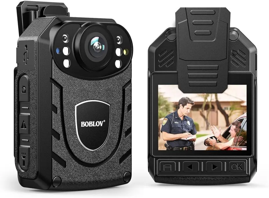 BOBLOV KJ21 Body Camera, 1296P Body Wearable Camera