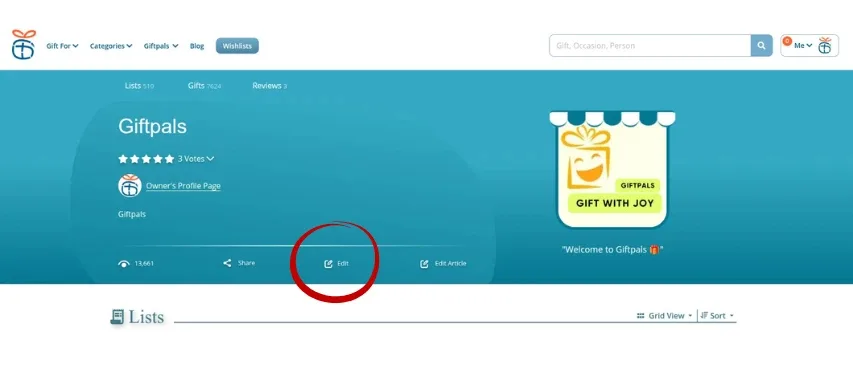 Open the Shop Editing Window