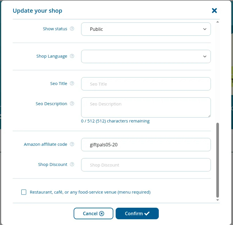 Add a Discount (optional)