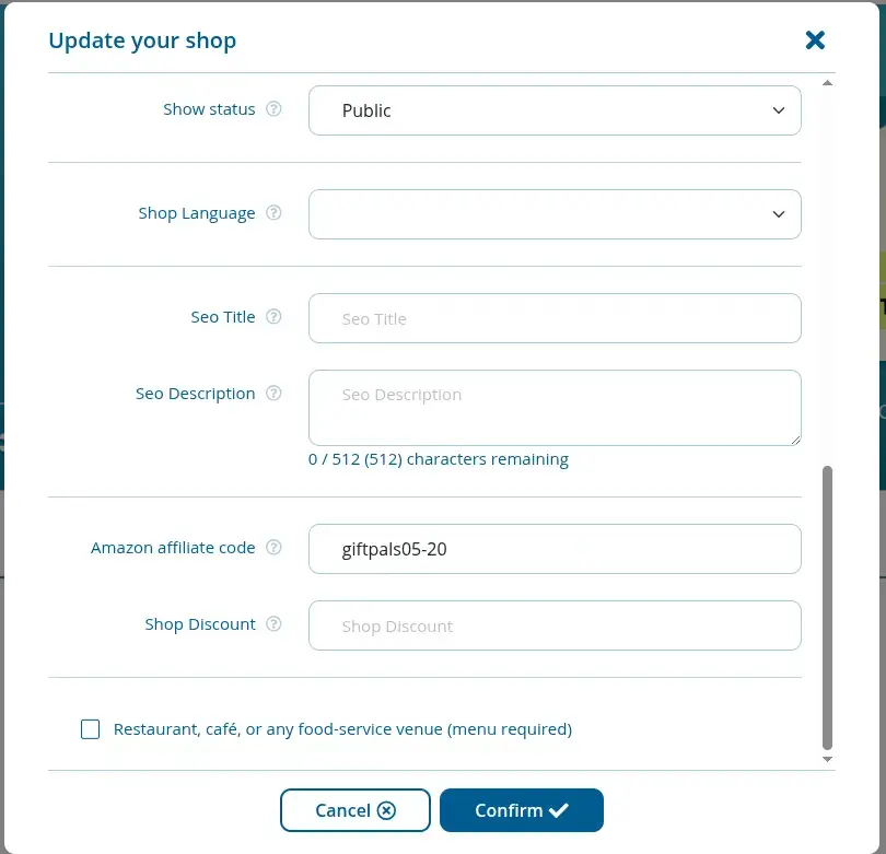 Add a Discount (optional)