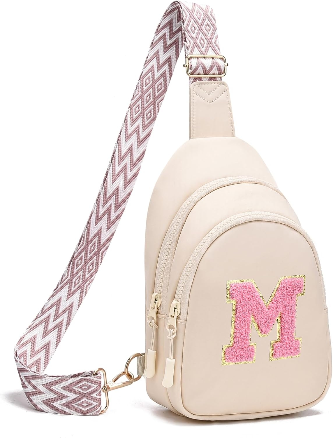 Girls Small Cross Body Bag Initial Sling Bag Fanny Pack for Girls