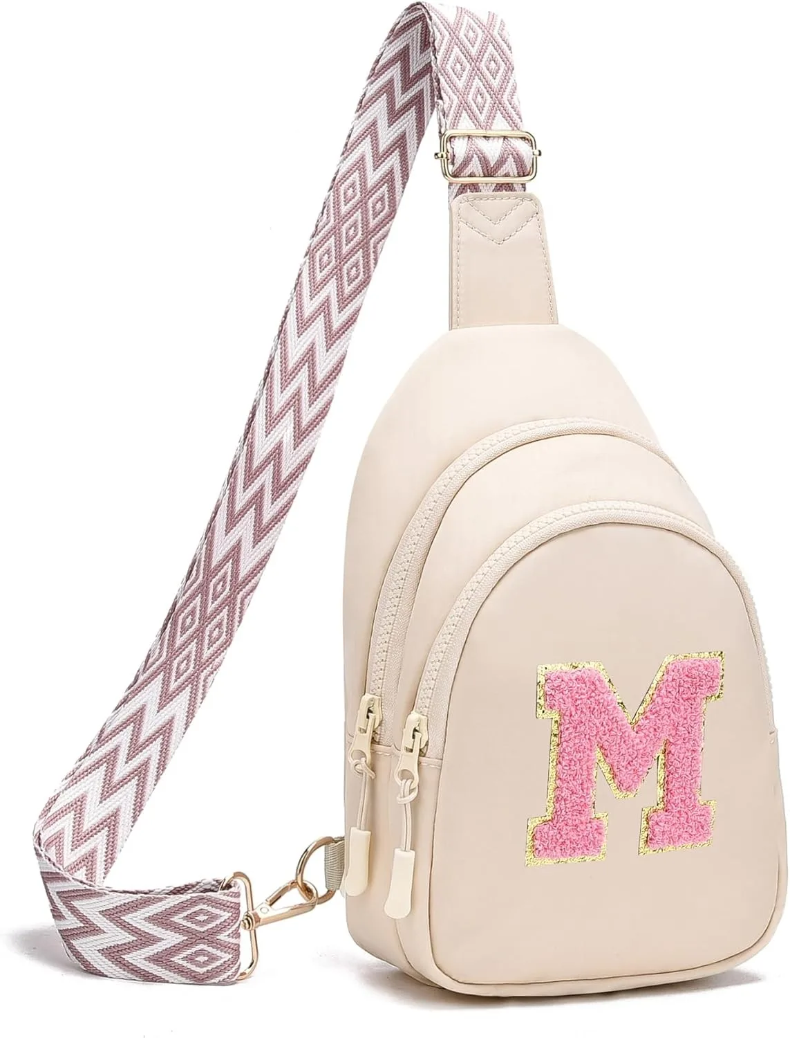 Girls Small Cross Body Bag Initial Sling Bag Fanny Pack for Girls