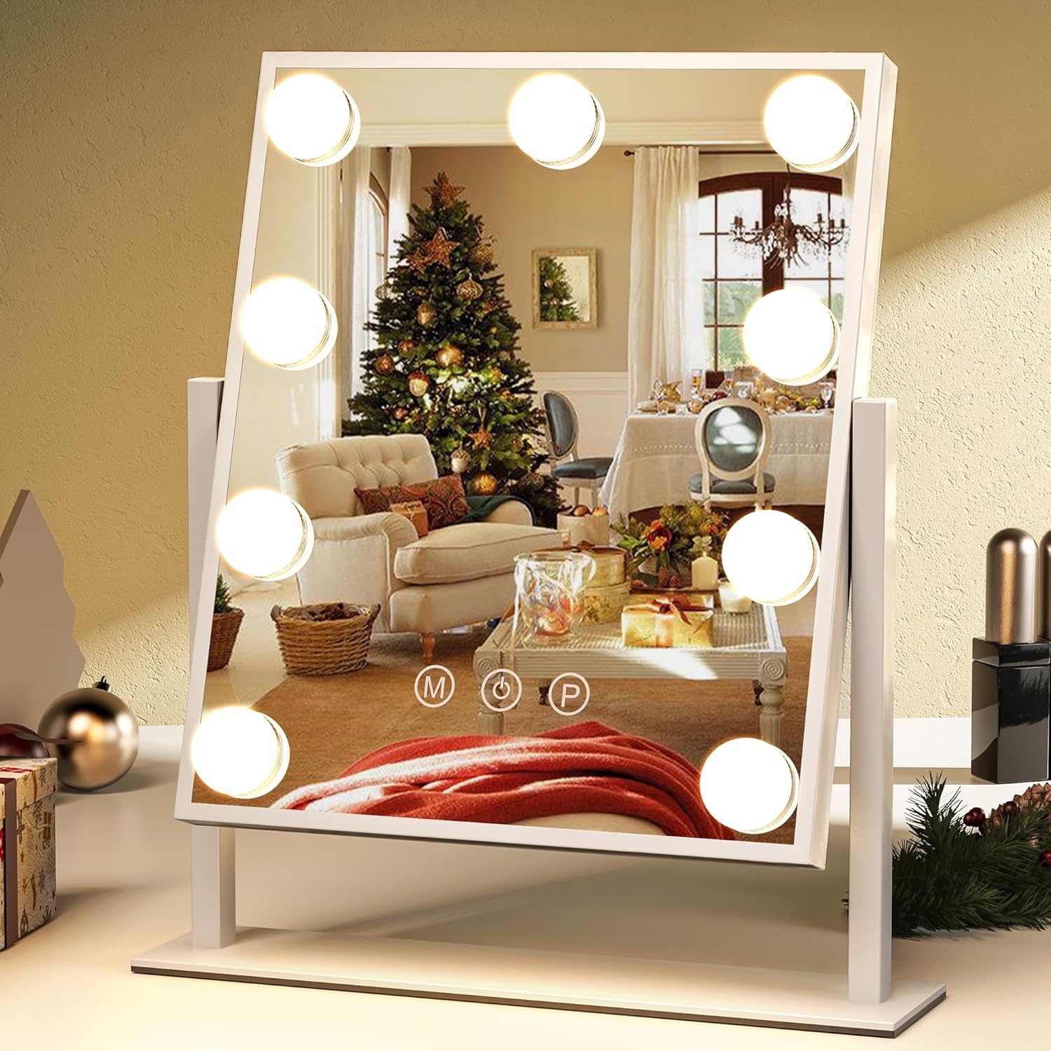 ZL ZELing Vanity Mirror with Lights,Makeup Mirror with Lights,Light up Mirrors with Smart Touch 3 Colors
